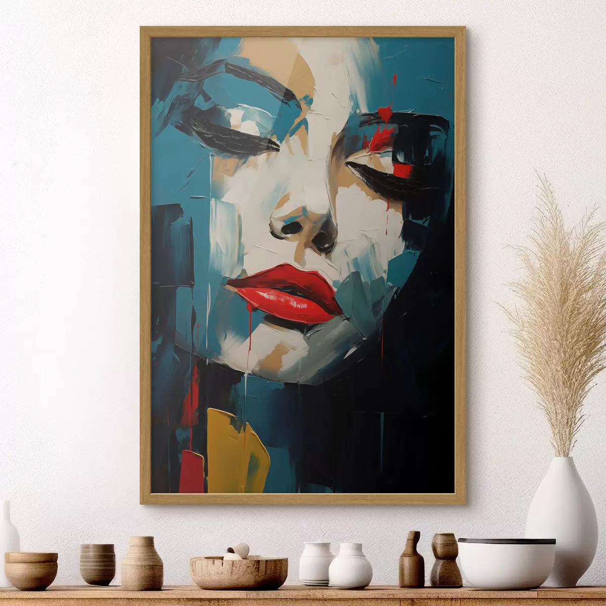 Poster Portrait abstrait f49627