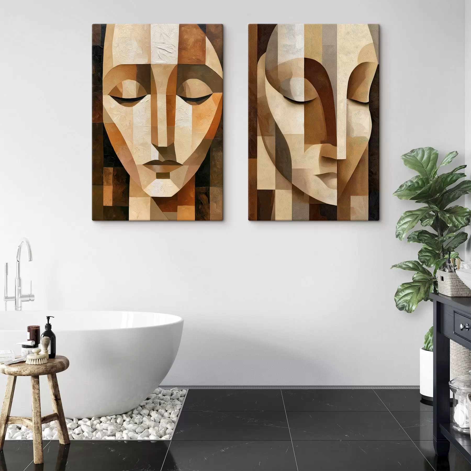 Tableau Visages abstraits m30628