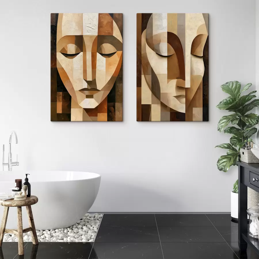 Tableau Visages abstraits m30628