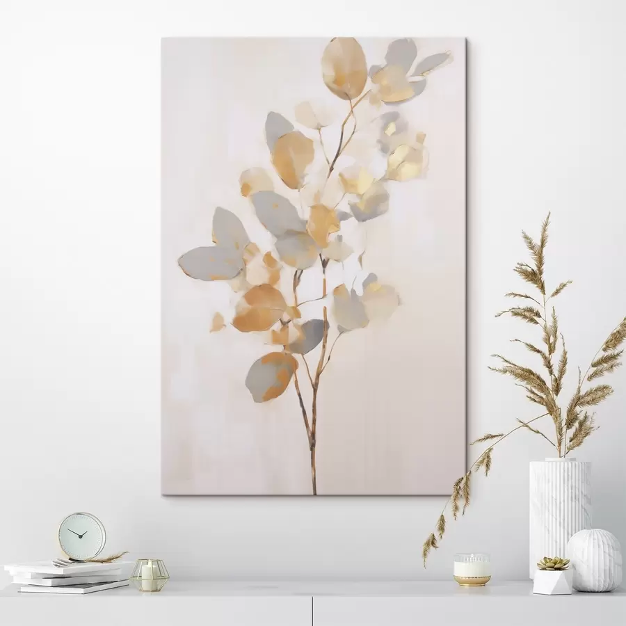 Tableau Imitation abstraite de branches dans la peinture s49595