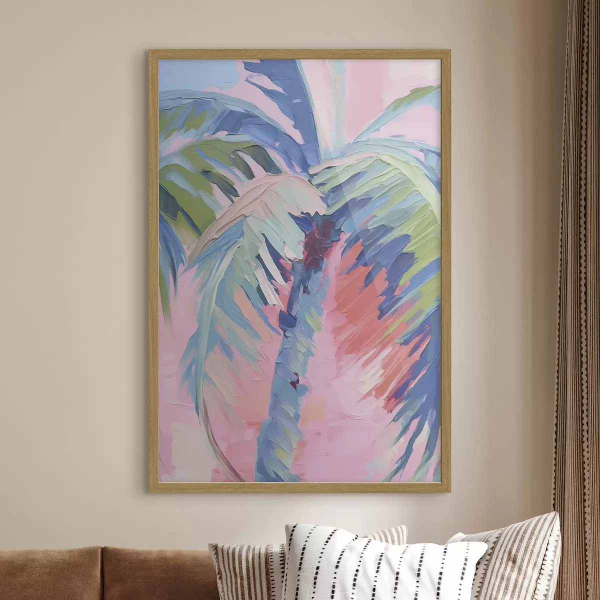 Poster Peinture imitation palmier f49593