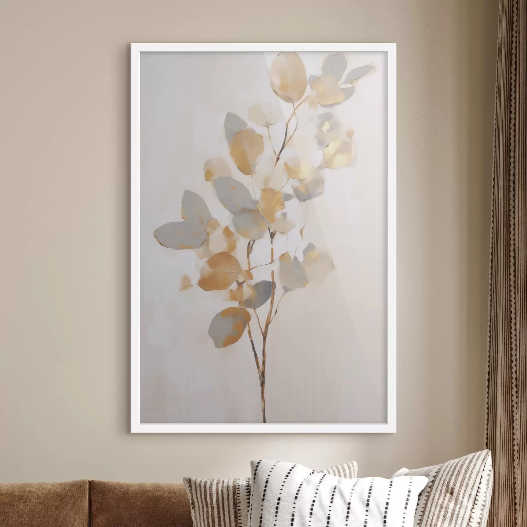 Papier peint Imitation abstraite de branches dans la peinture f49595