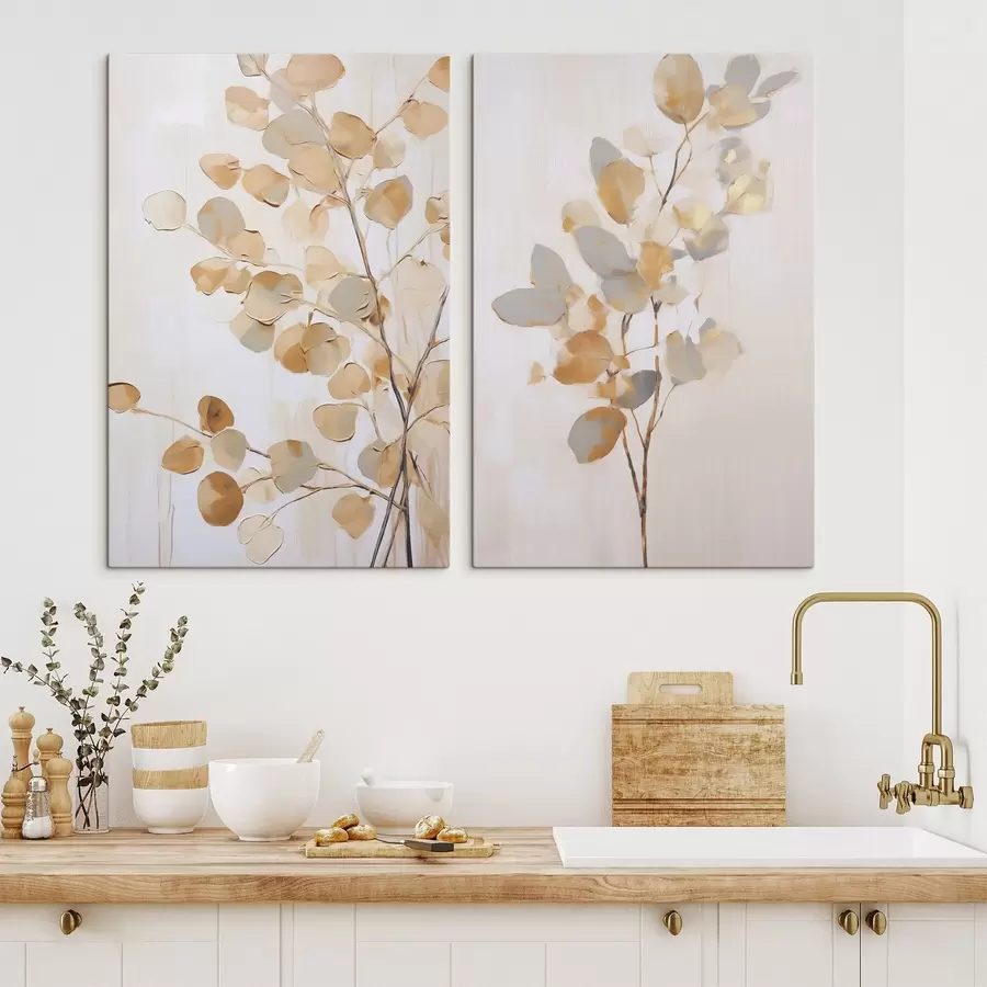 Tableau Imitation abstraite de branches dans la peinture m30615
