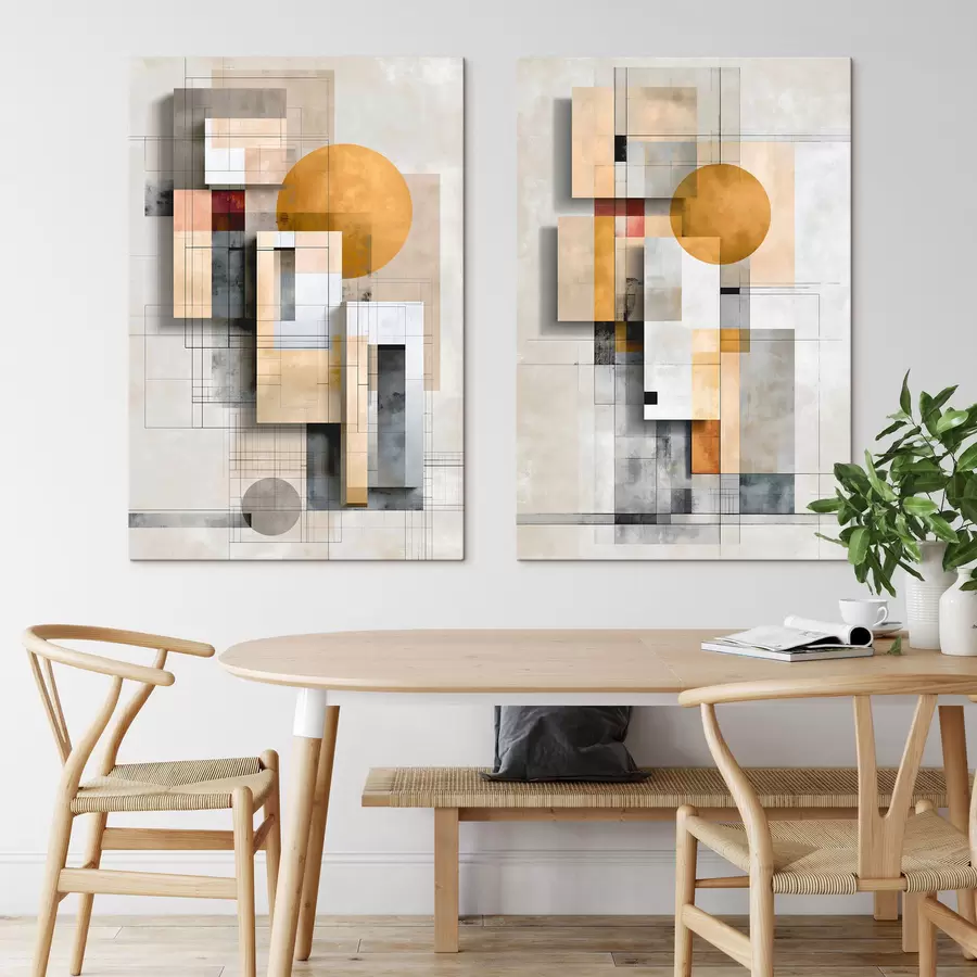 Tableau Abstraction géométrique m30547