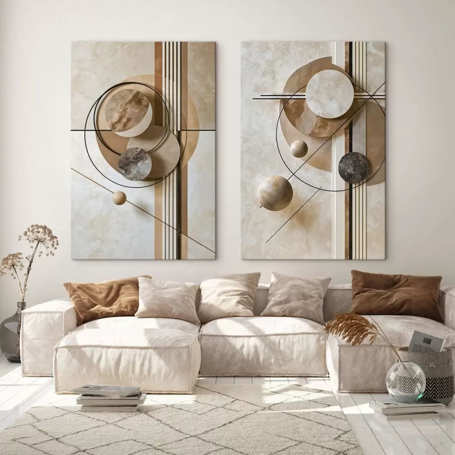 Tableau Une composition avec des cercles m30546