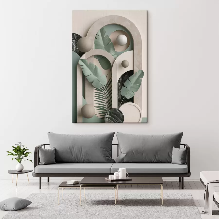 Tableau Composition d'arcs botaniques s49515