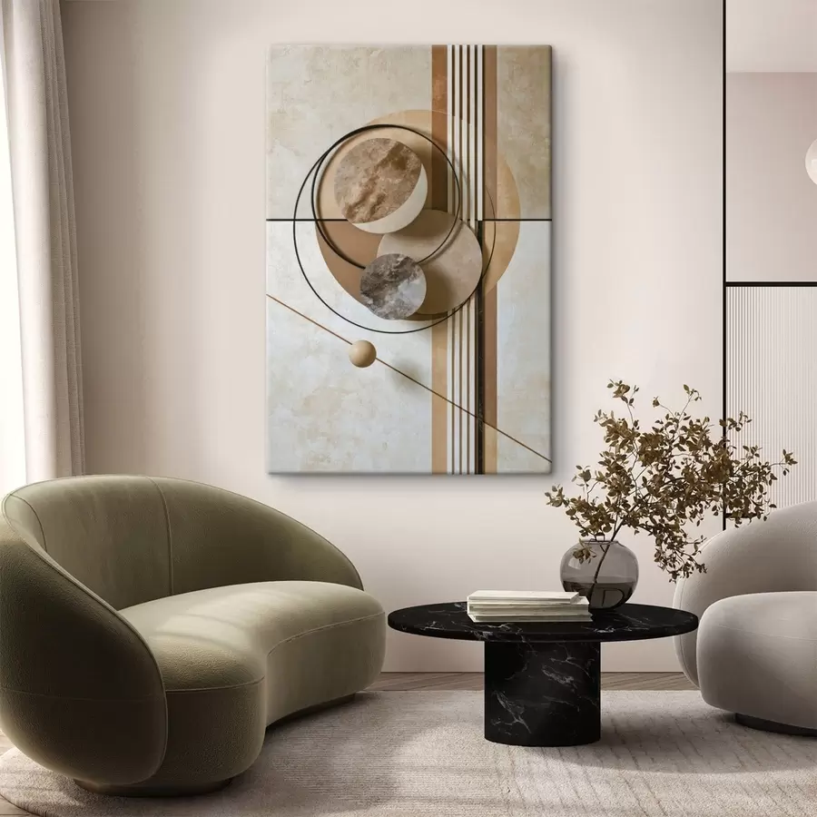 Tableau Une composition avec des cercles s49517