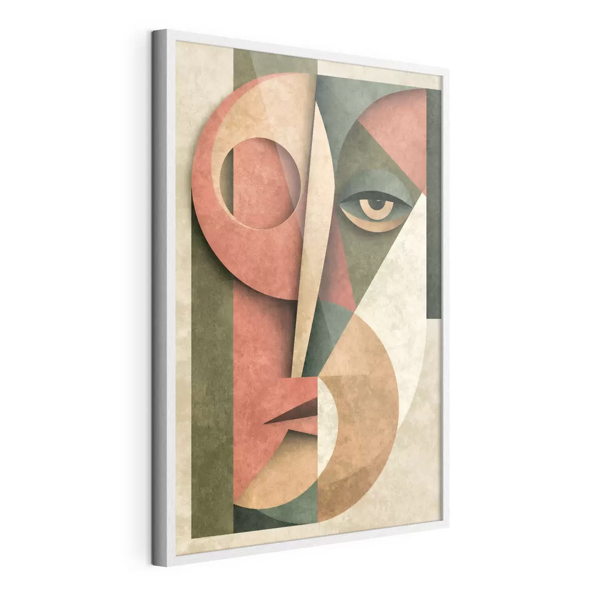 Poster Composition cubiste d'un visage f49419