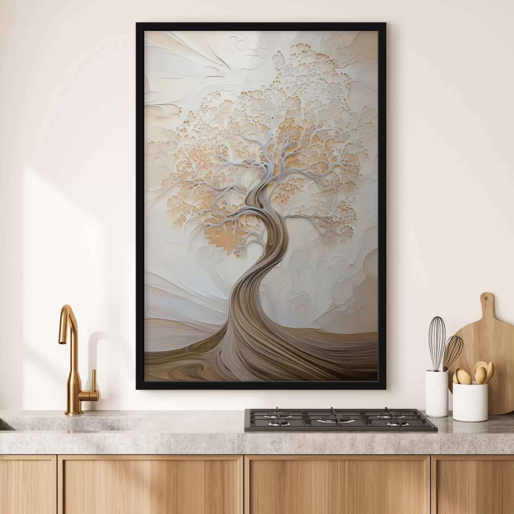 Papier peint Un arbre abstrait f49514