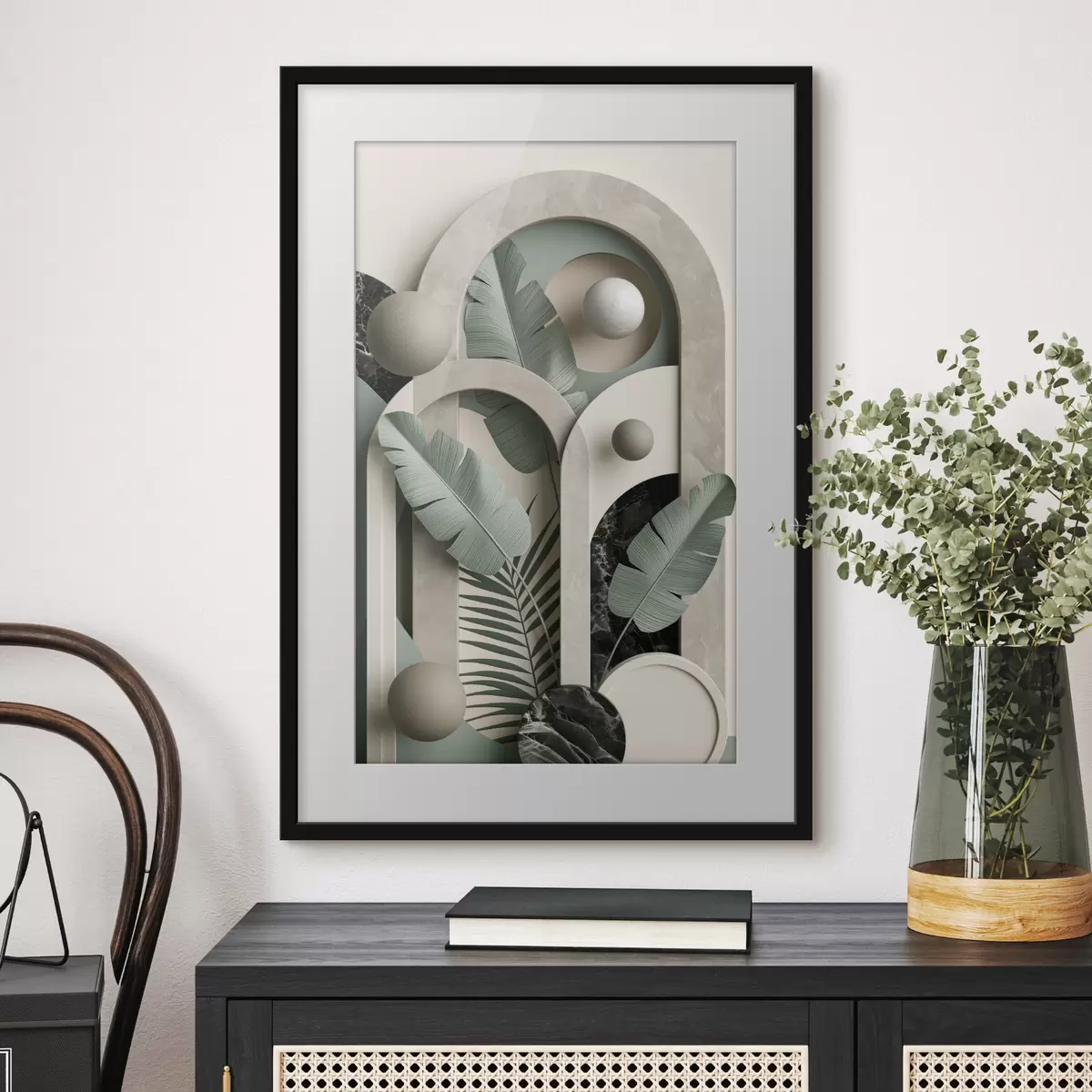 Poster Composition d'arcs botaniques f49515