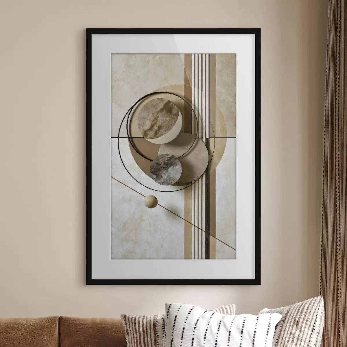 Poster Cercles et mouvement f49517