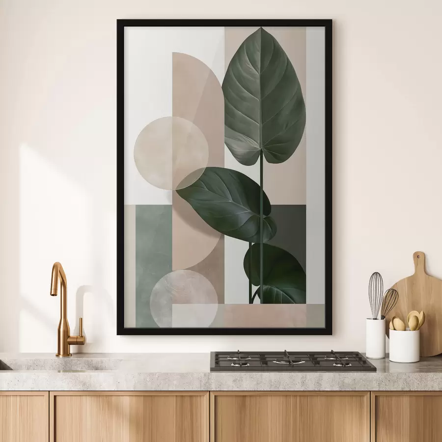 Papier peint Abstraction botanique f49525