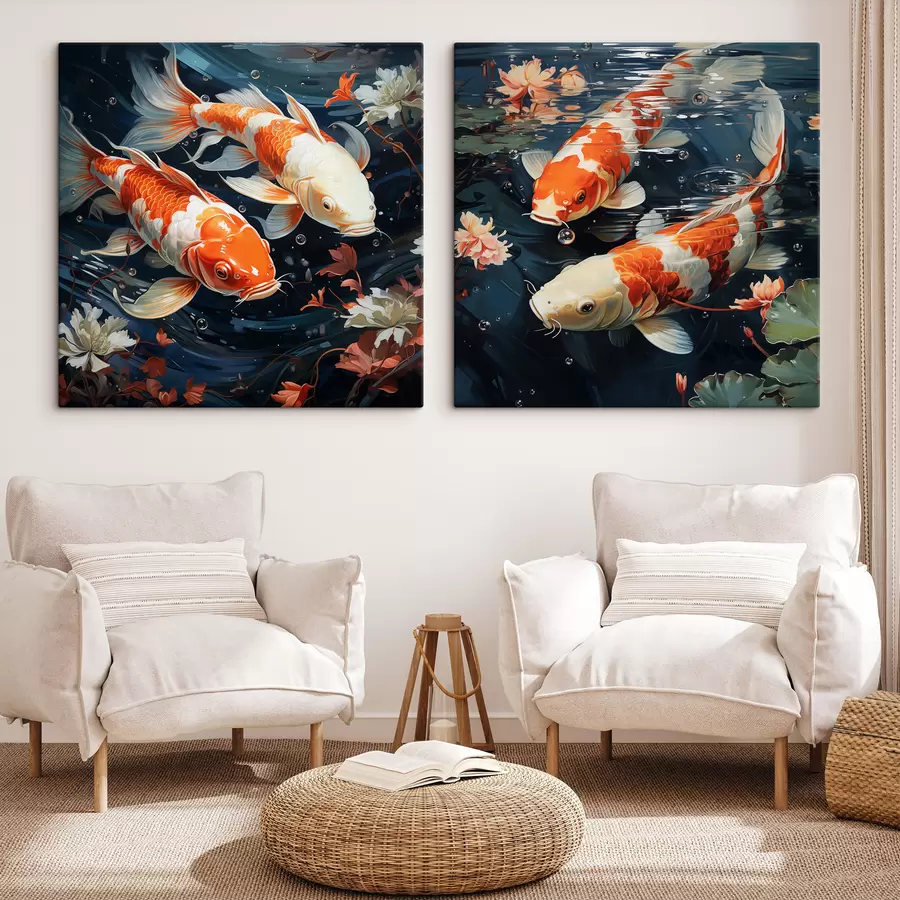 Tableau Poissons colorés m30644