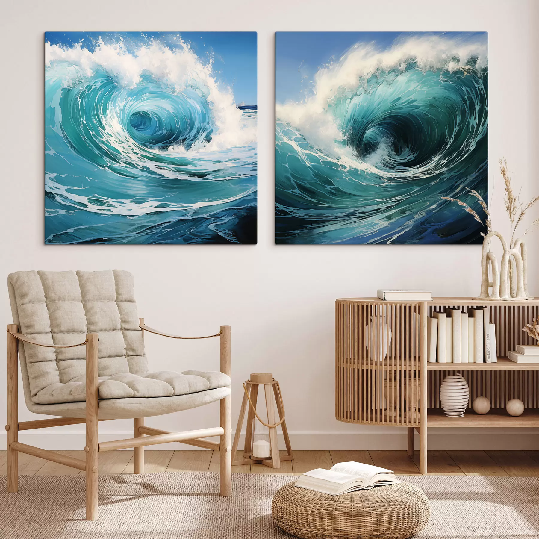 Tableau Les vagues de l'océan m30646