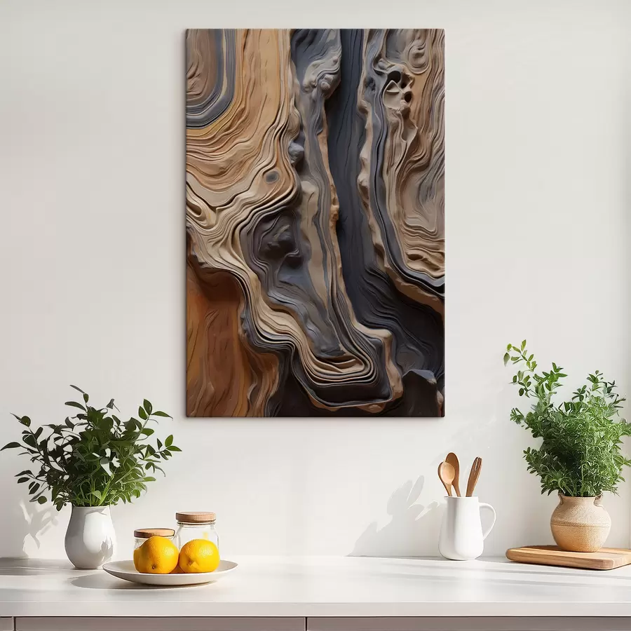 Tableau Imitation de texture de bois s49571