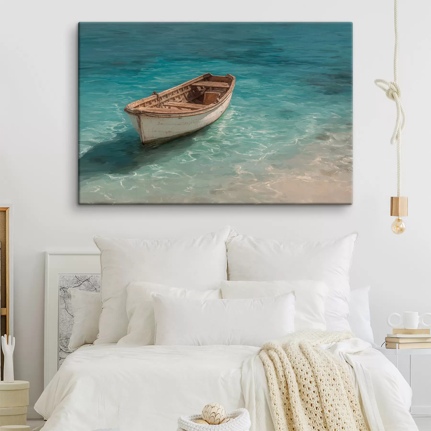Tableau Un bateau sur l'eau s49629