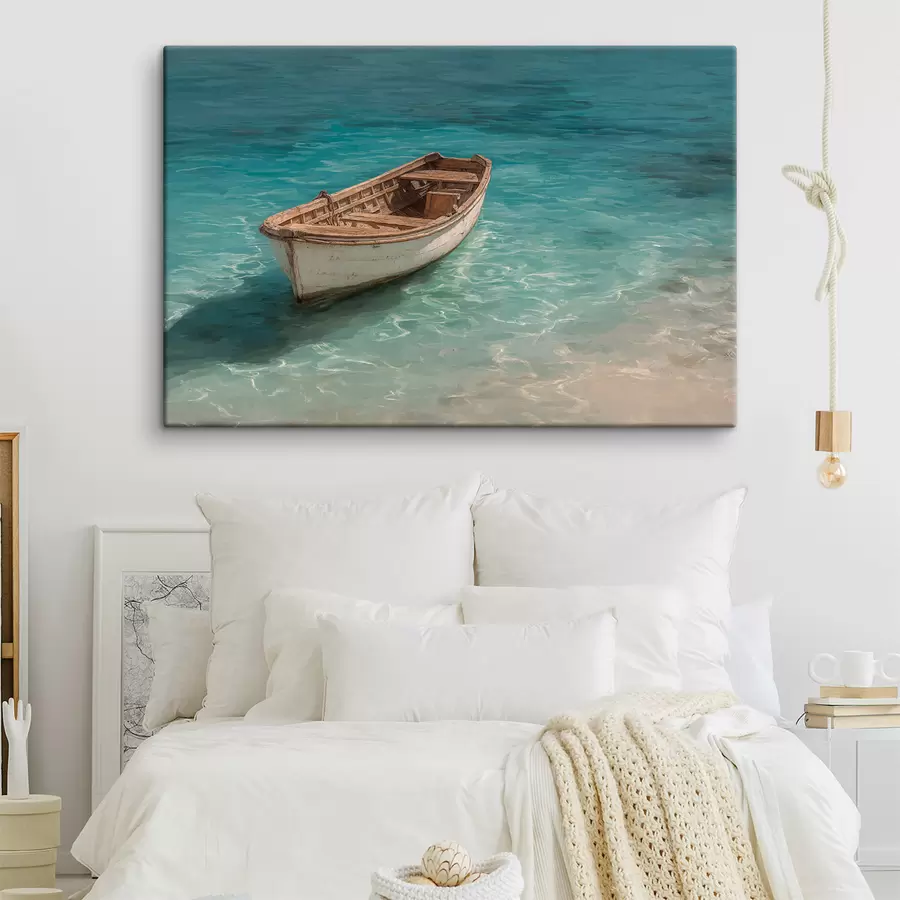 Tableau Un bateau sur l'eau s49629