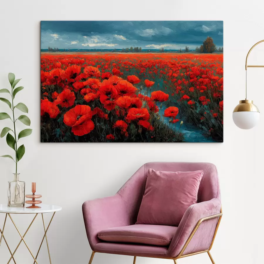 Tableau Champ de coquelicots s49631