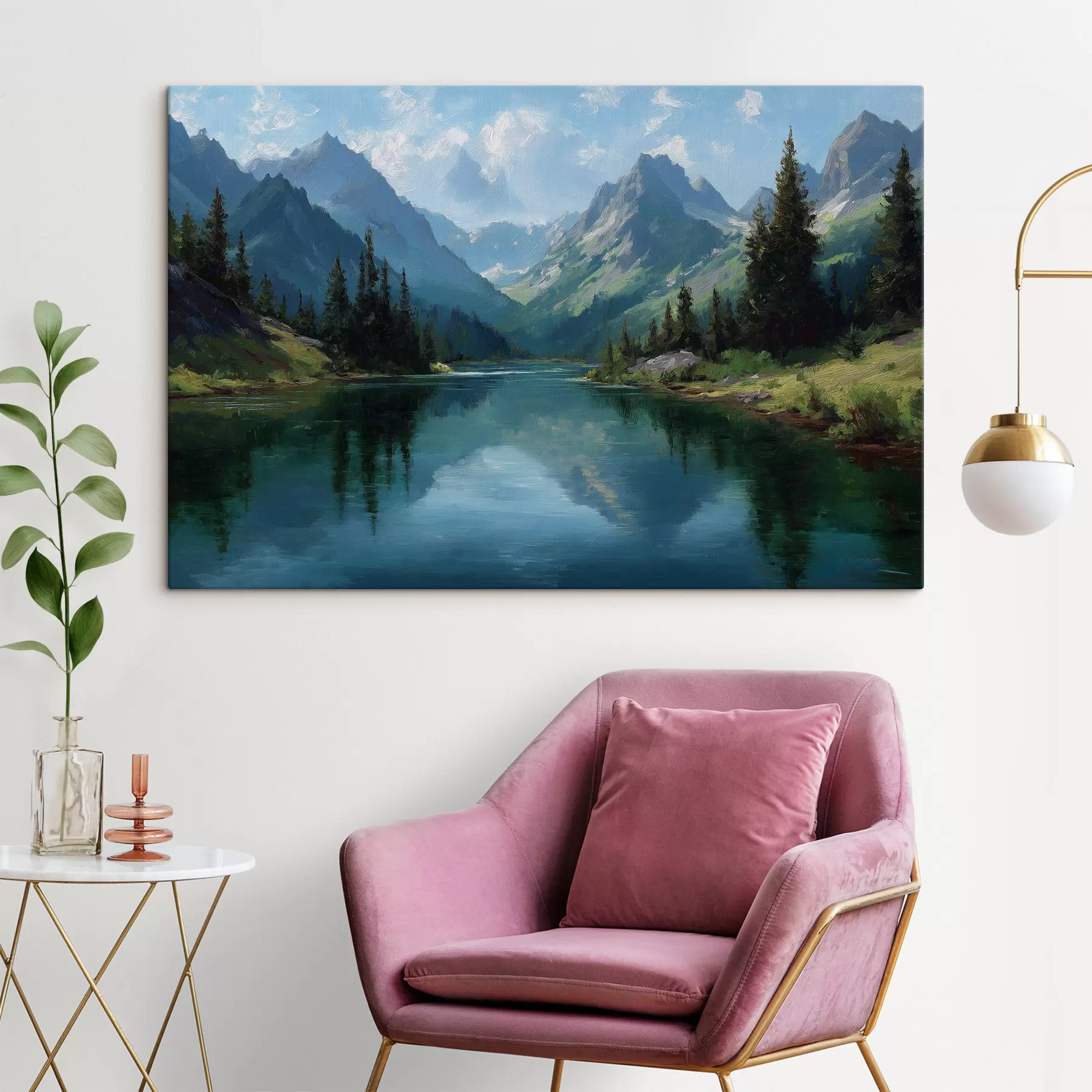 Tableau Paysage de montagne s49632