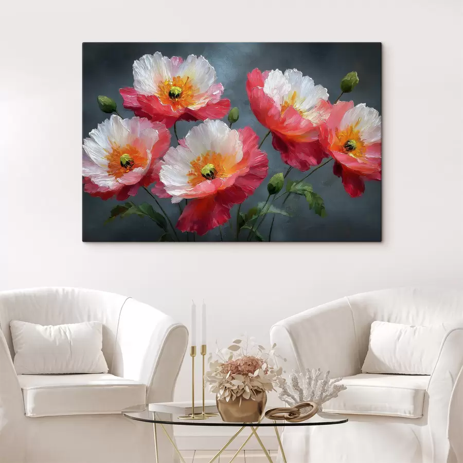 Tableau Fleurs colorées s49640
