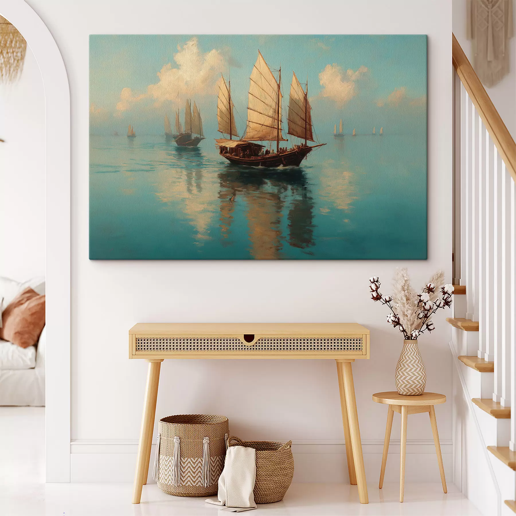 Tableau Sortie en voilier le matin s49654