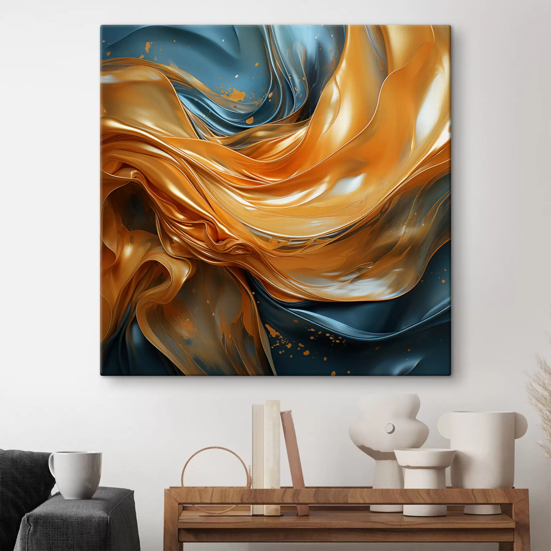 Tableau Vagues abstraites s49657