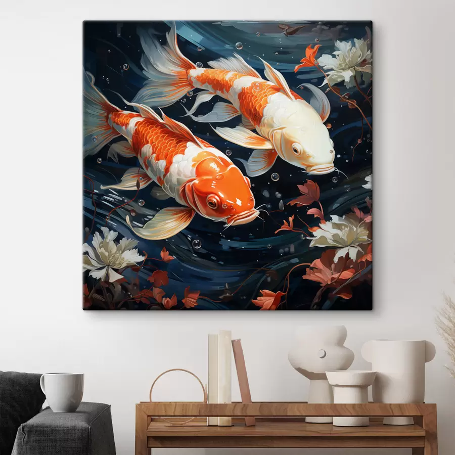 Tableau Des poissons dans l'eau s49660
