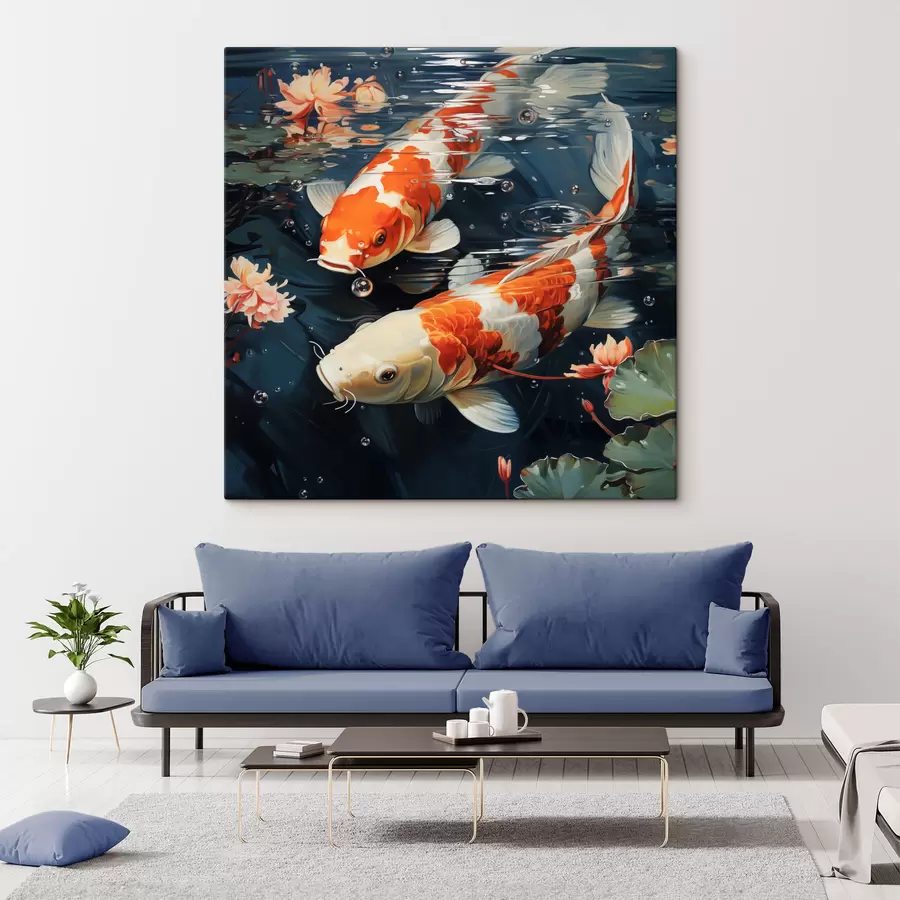 Tableau Poissons colorés s49661