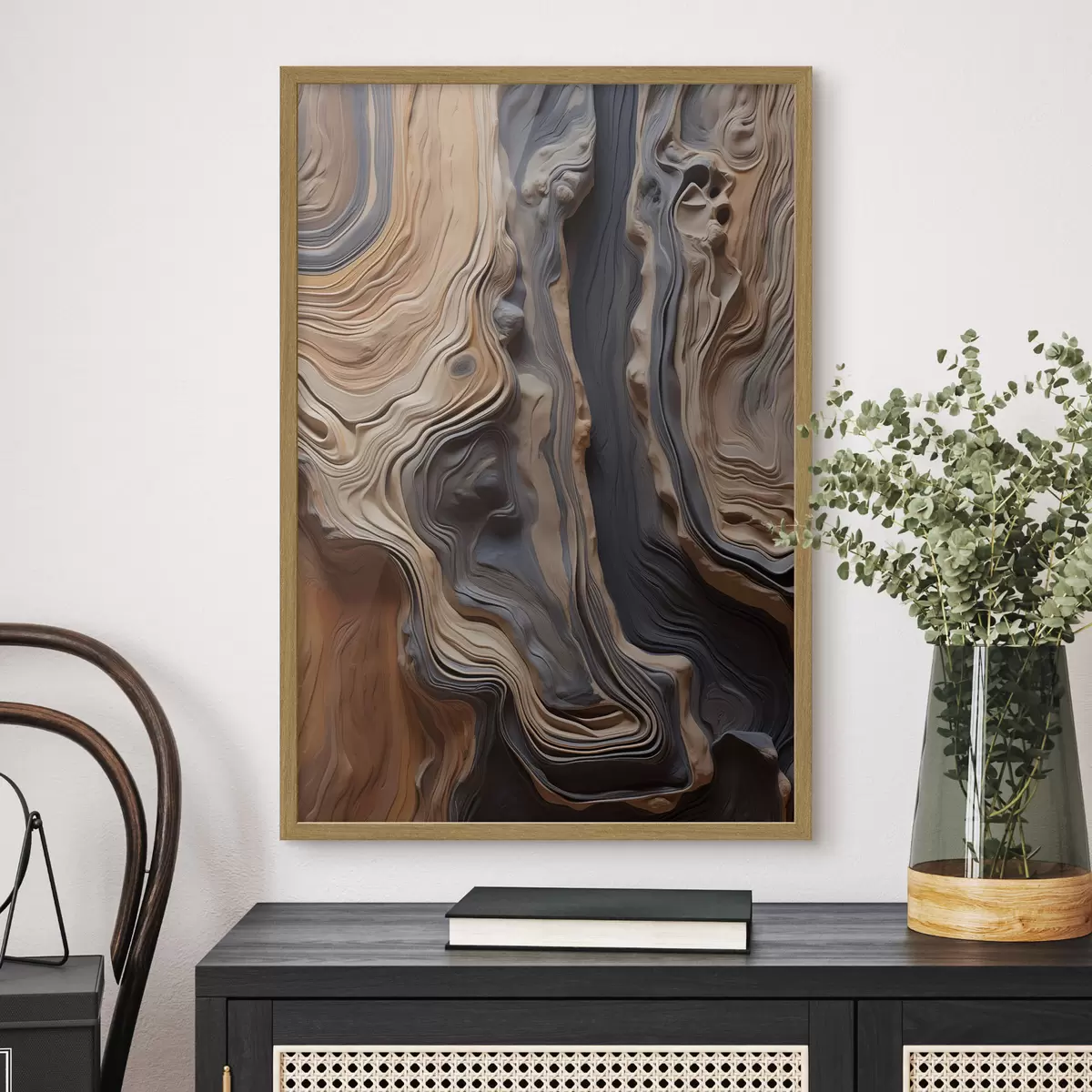 Poster Imitation de texture de bois f49571