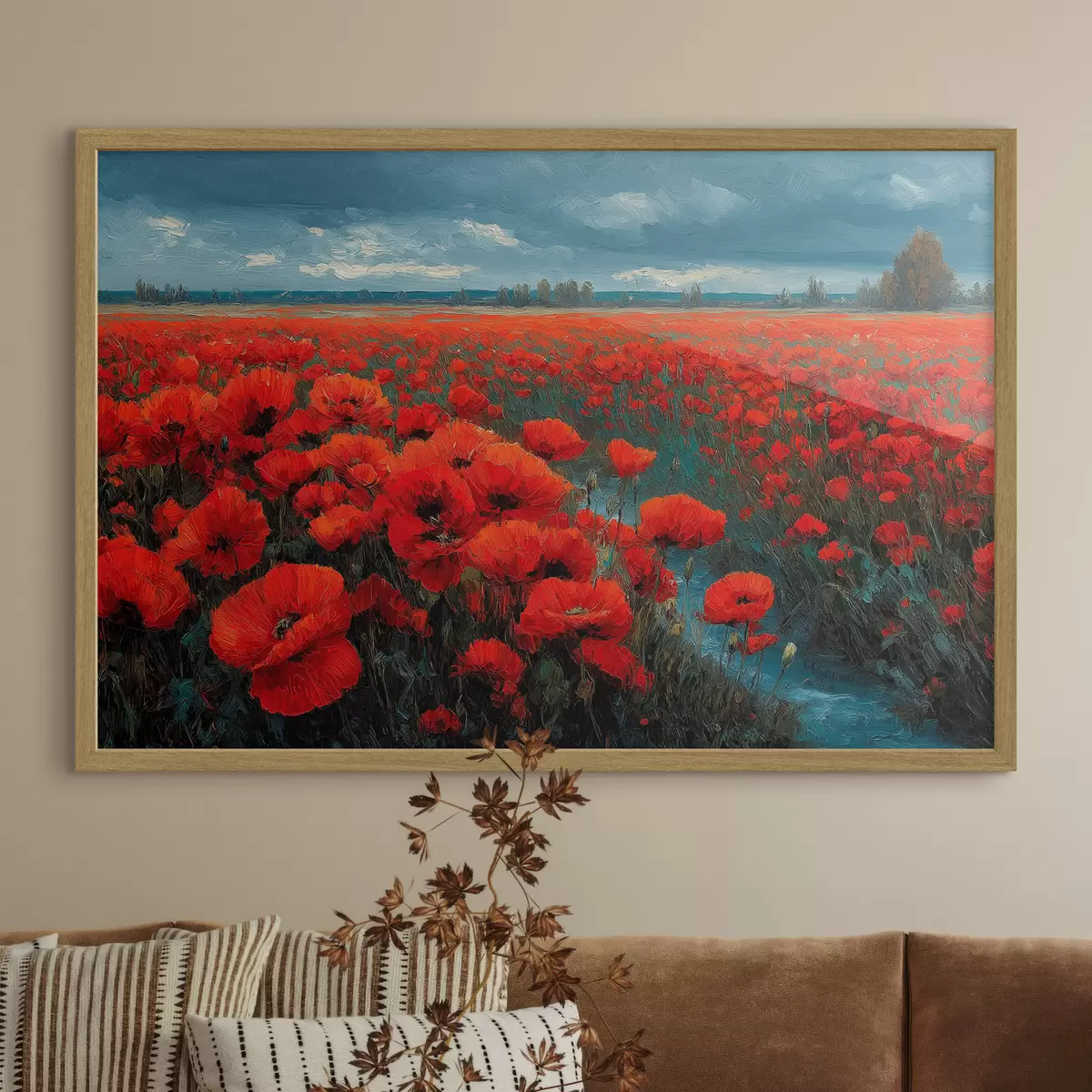 Poster Champ de coquelicots f49631
