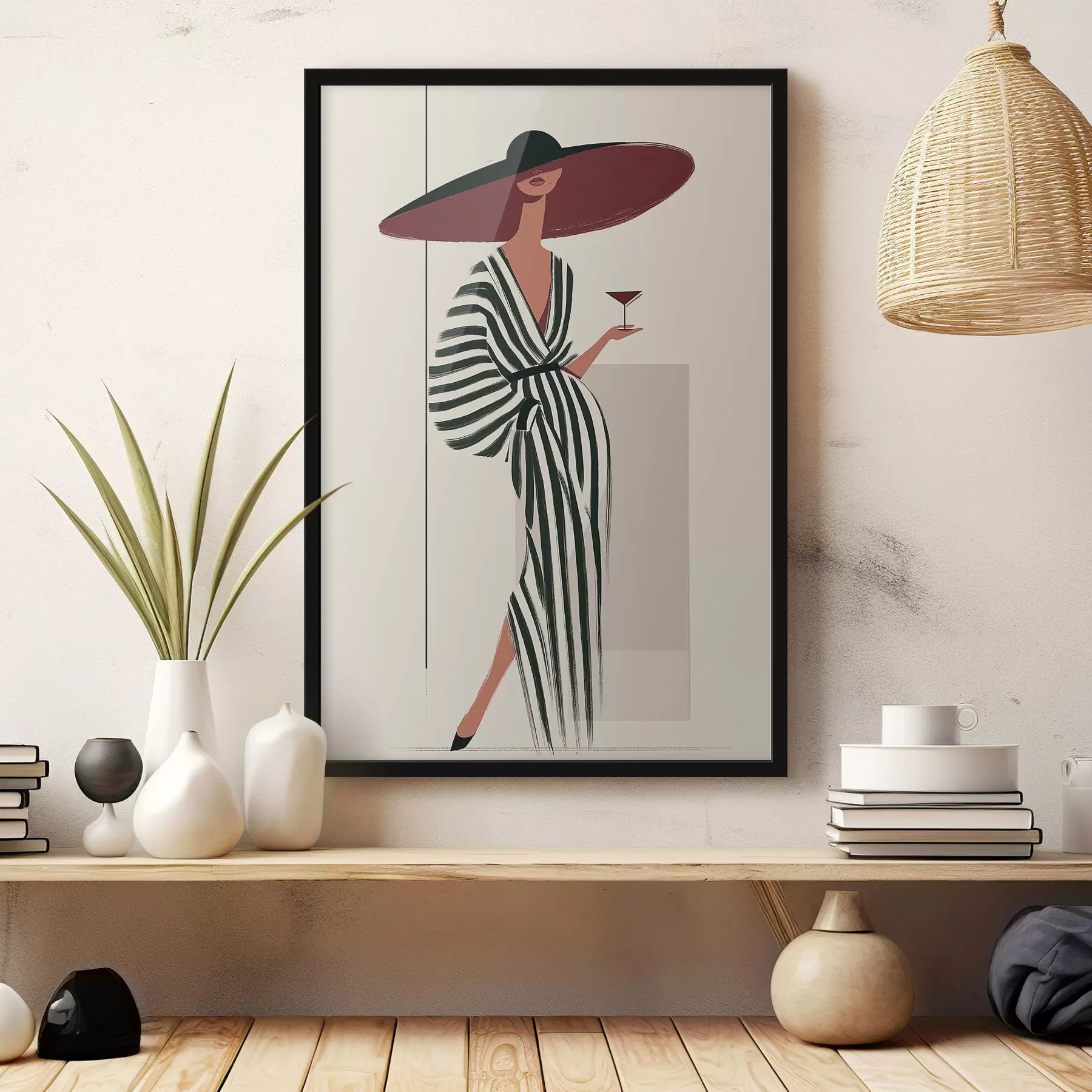 Papier peint Le bord du chapeau bordeaux f49634