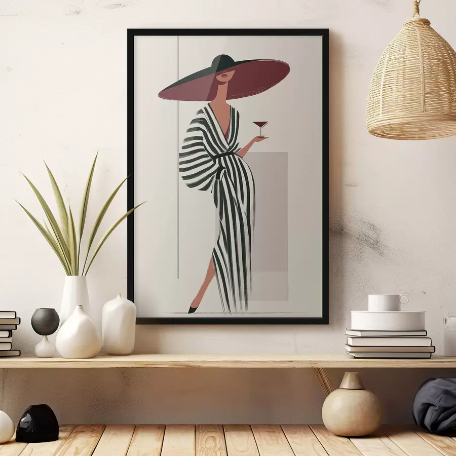 Papier peint Le bord du chapeau bordeaux f49634