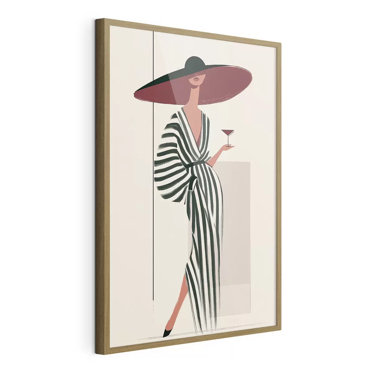 Poster Le bord du chapeau bordeaux f49634