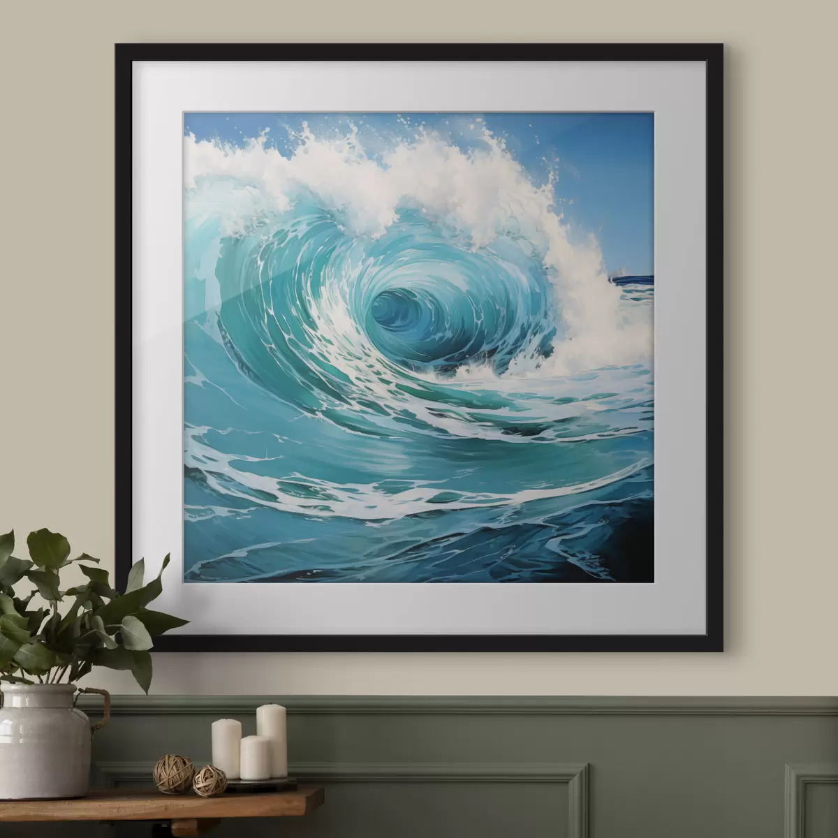 Poster Les vagues de l'océan f49637