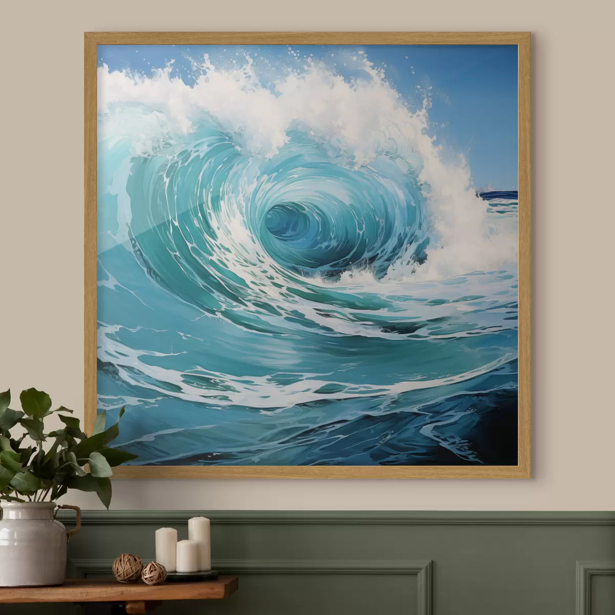 Poster Les vagues de l'océan f49637