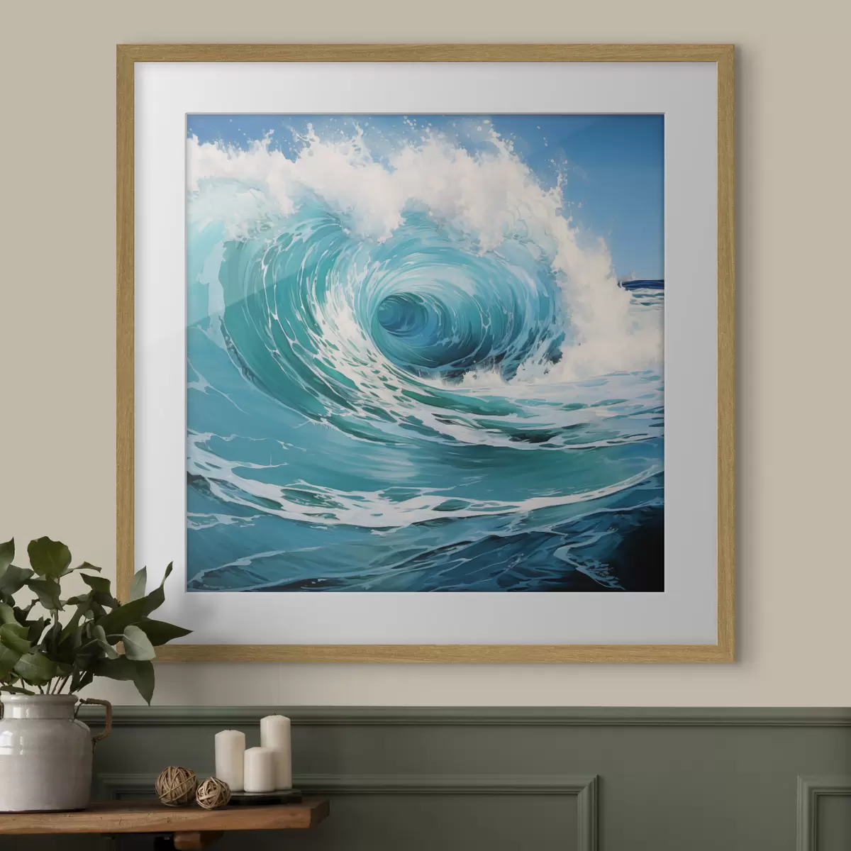 Poster Les vagues de l'océan f49637