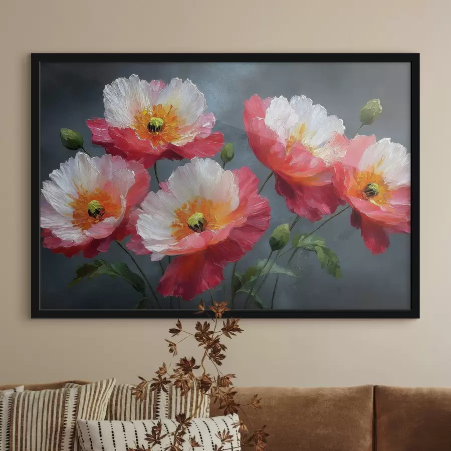 Papier peint Fleurs colorées f49640