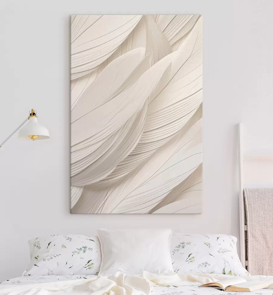 Tableau Vagues abstraites beiges s49377