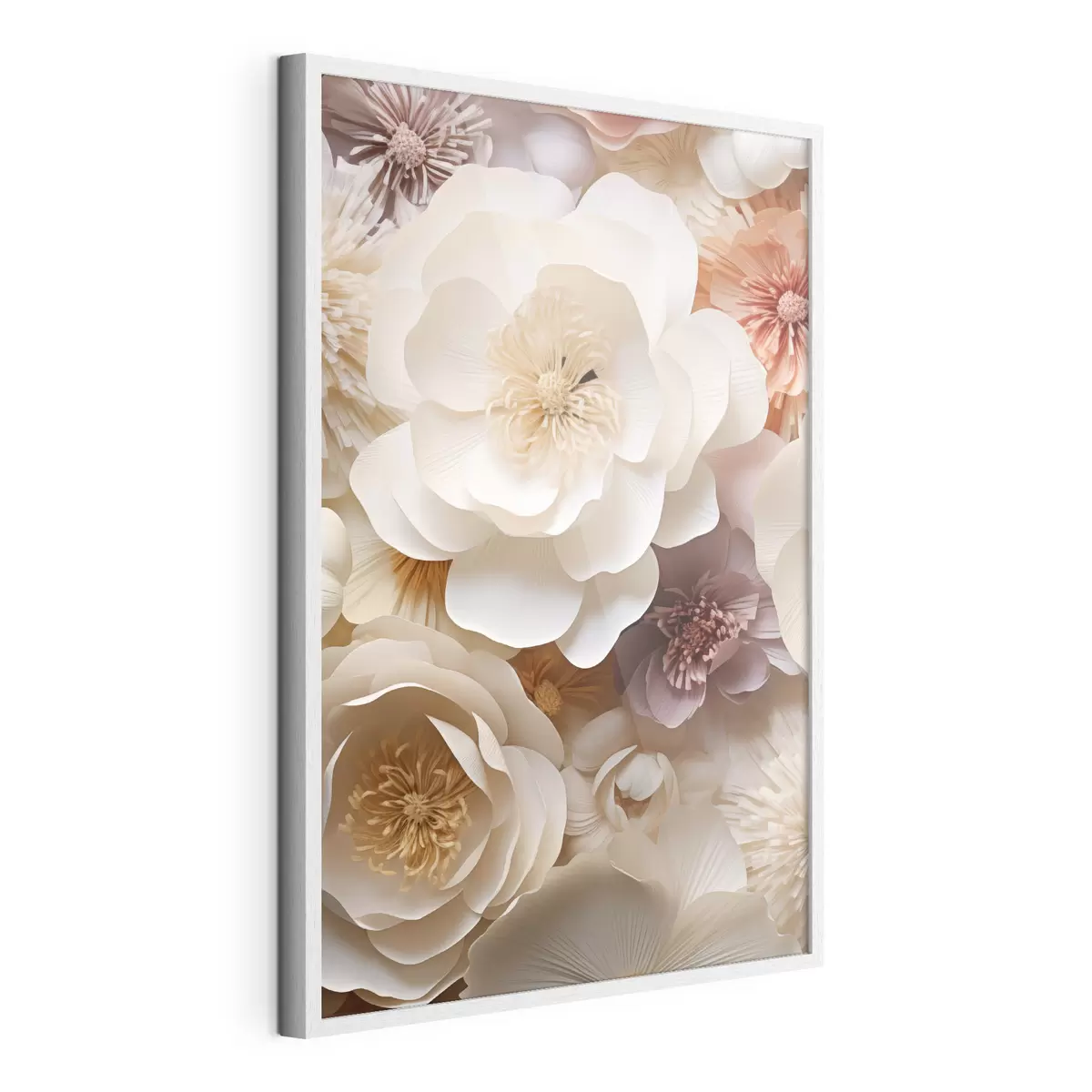Poster Roses en crème volumineuses f49373