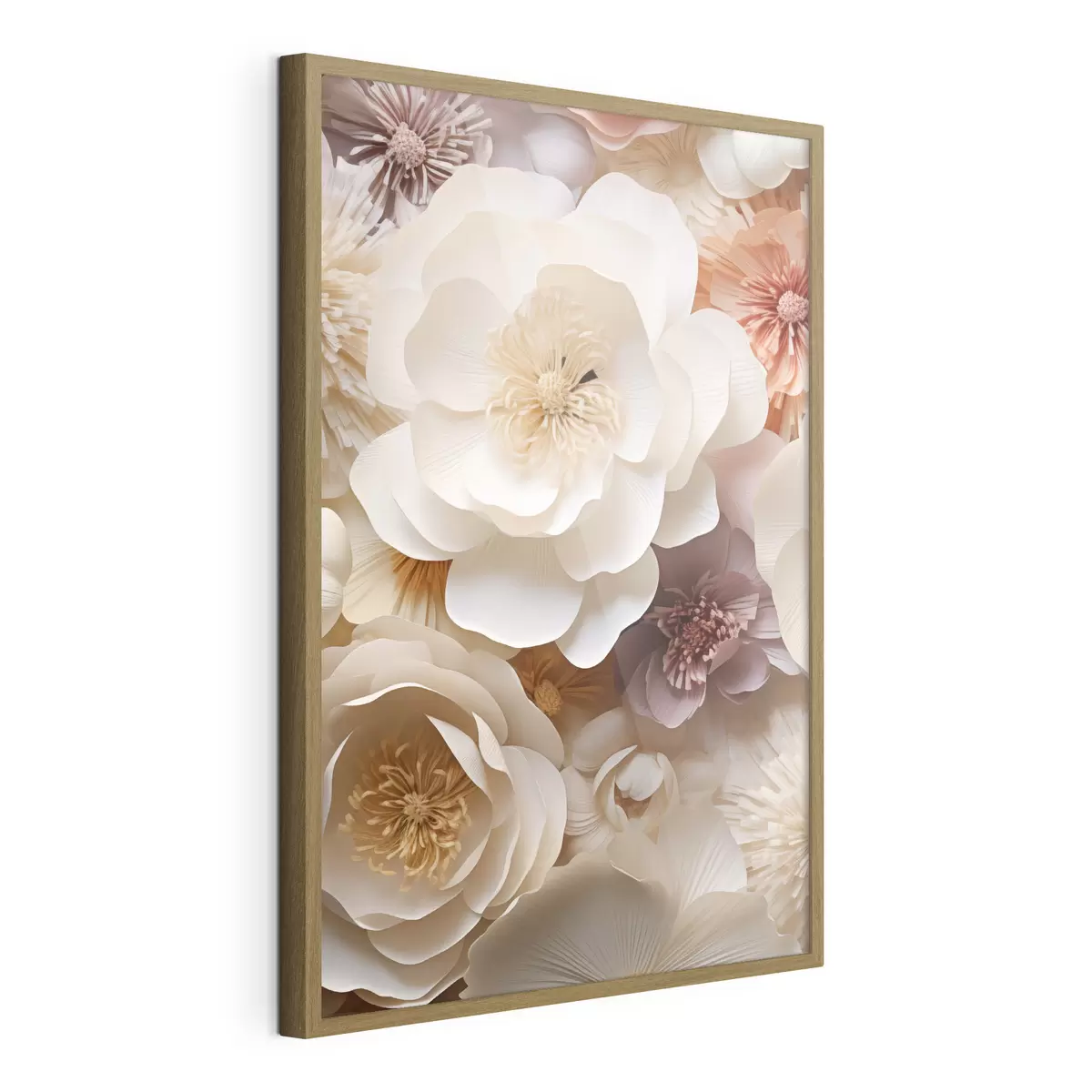 Poster Roses en crème volumineuses f49373