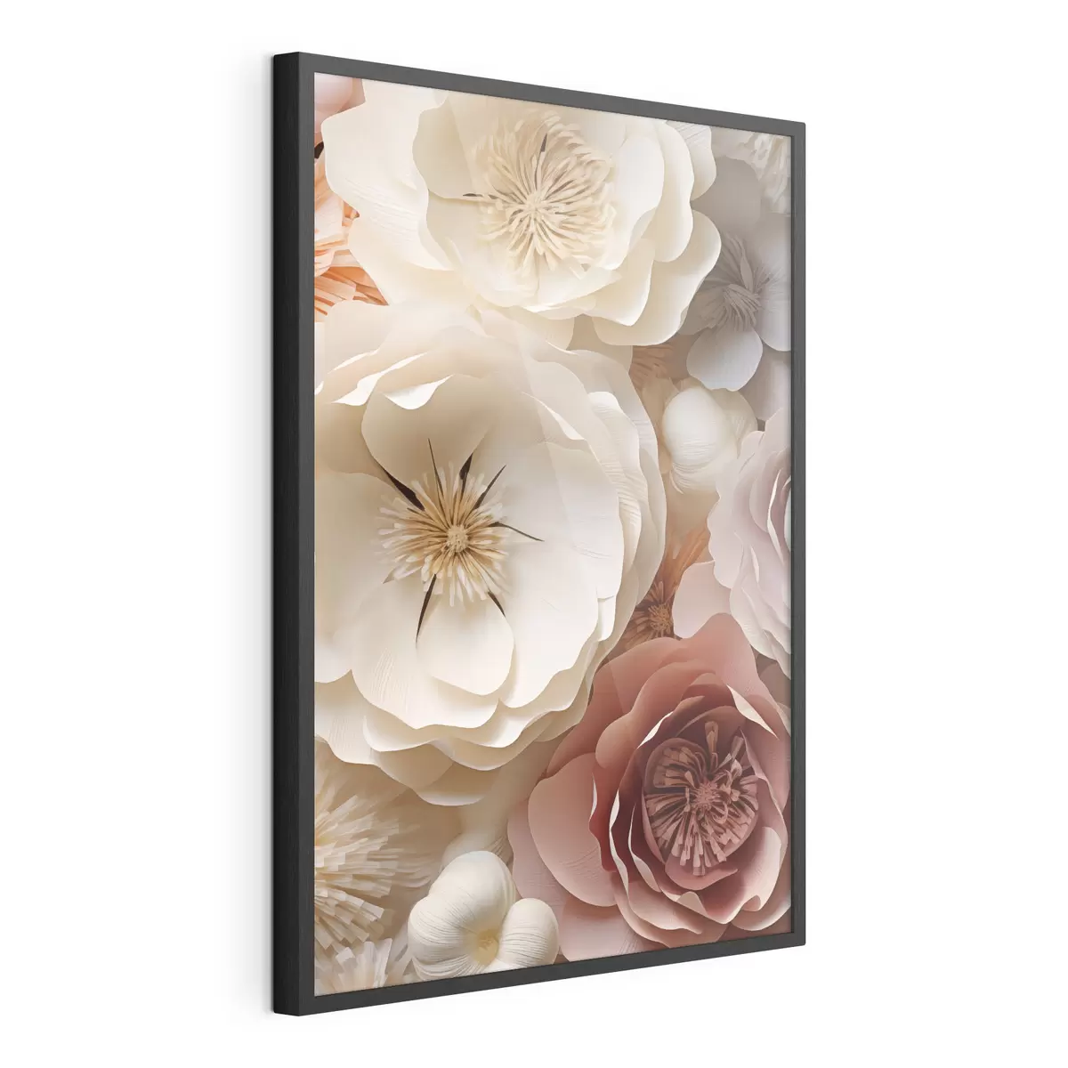 Poster Des roses beiges dans un style contemporain f49374