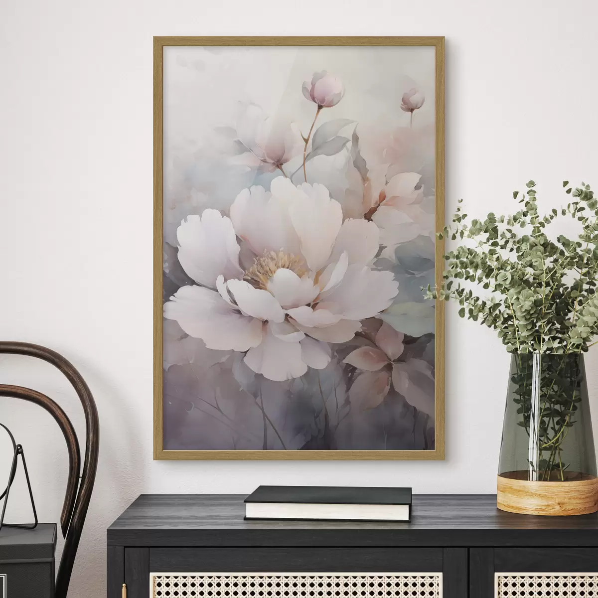 Poster Fleurs aériennes aux teintes claires f49376