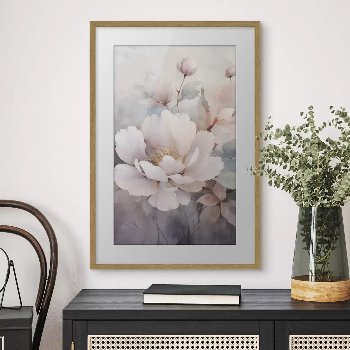 Poster Fleurs aériennes aux teintes claires f49376