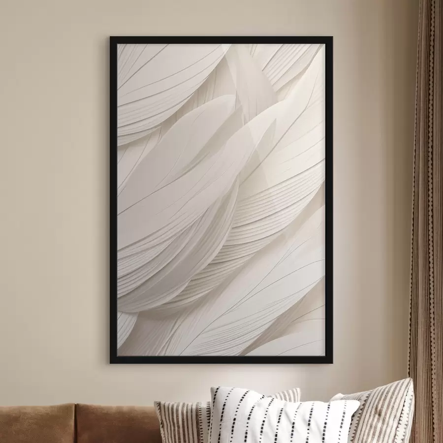 Papier peint Vagues abstraites beiges f49377