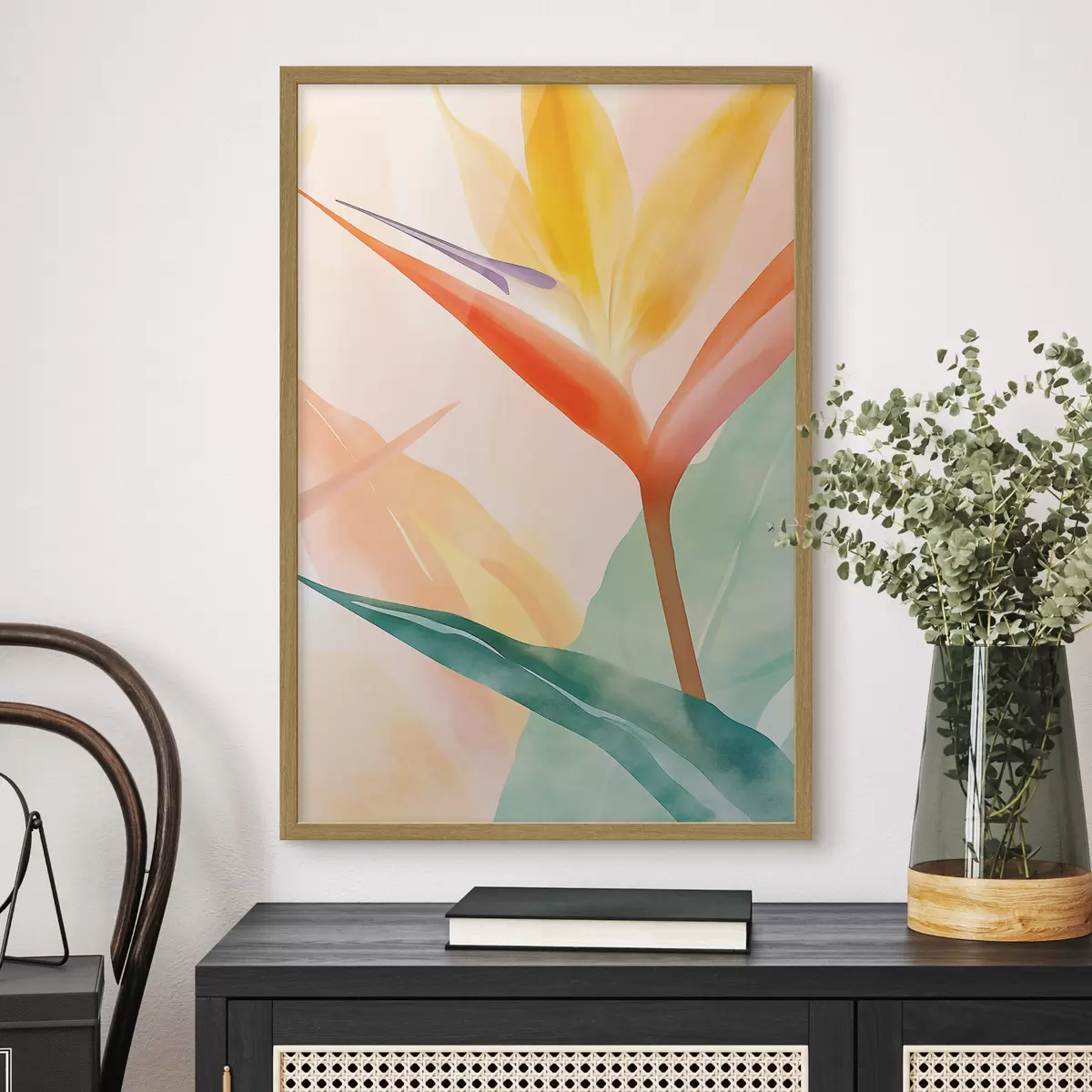 Poster L'oiseau de paradis : botanique tropicale f49380