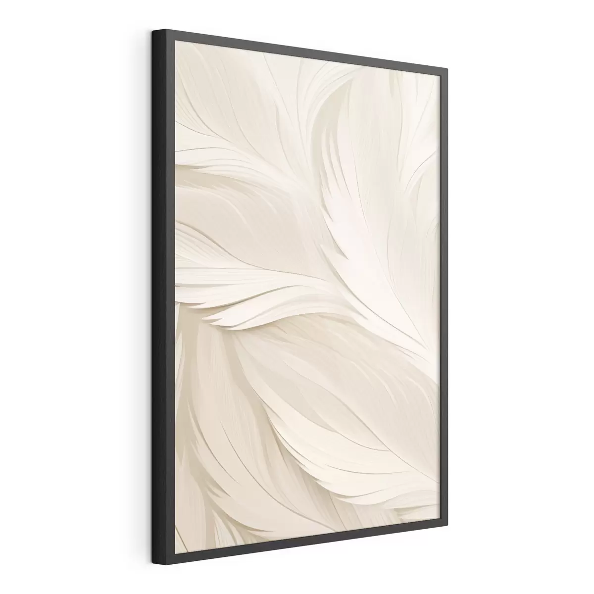 Poster Abstraction volumétrique – Lignes beiges f49383