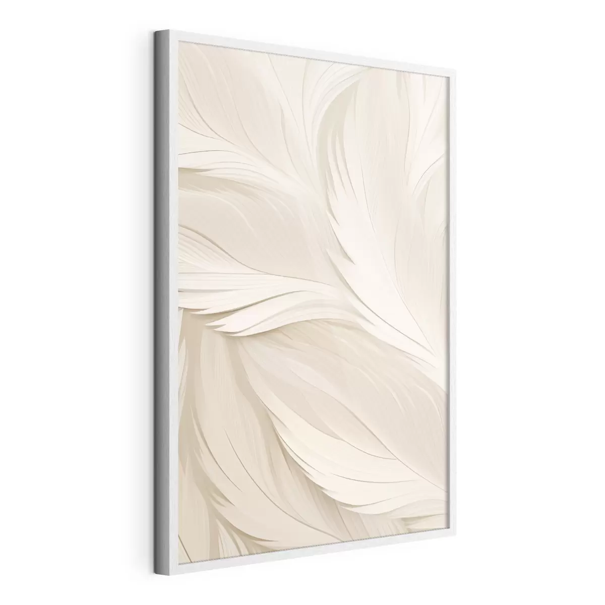 Poster Abstraction volumétrique – Lignes beiges f49383