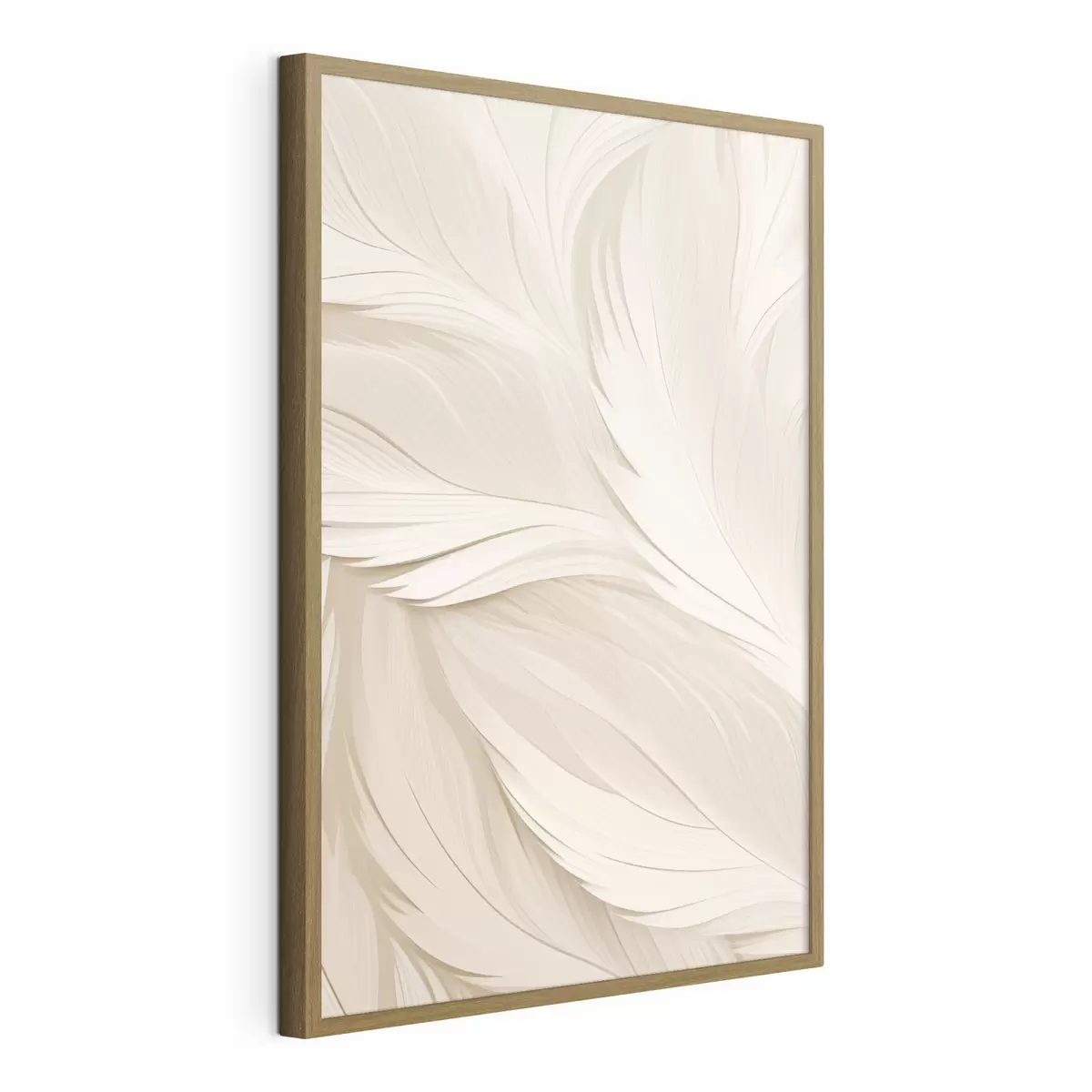Poster Abstraction volumétrique – Lignes beiges f49383