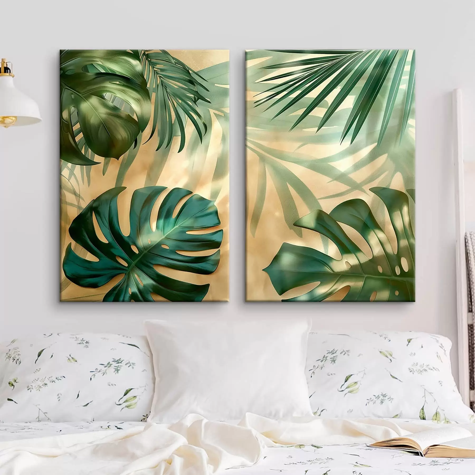 Tableau Feuilles de monstera tropical m30609