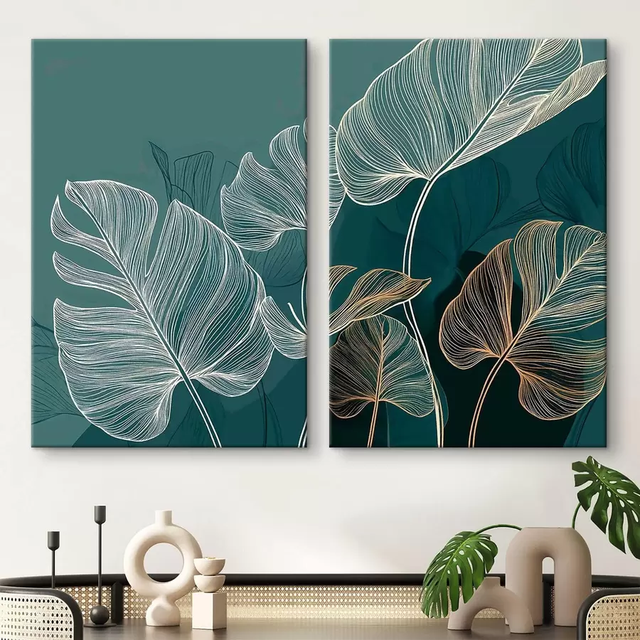Tableau Feuilles tropicales m30601